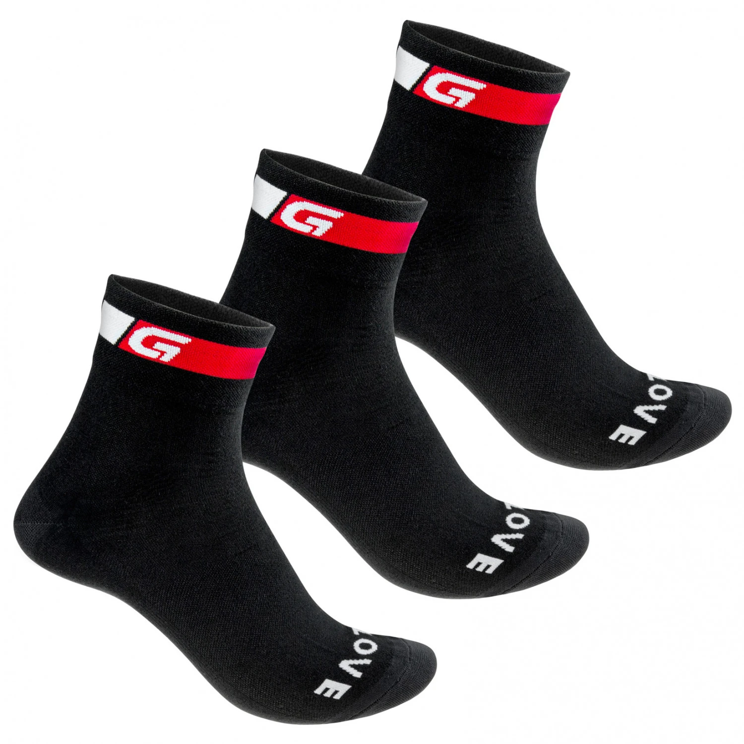 GripGrab - Classic Regular Cut Socks 3-Pack - Chaussettes De Cyclisme 3 GripGrab - Classic Regular Cut Socks 3-Pack - Chaussettes De Cyclisme