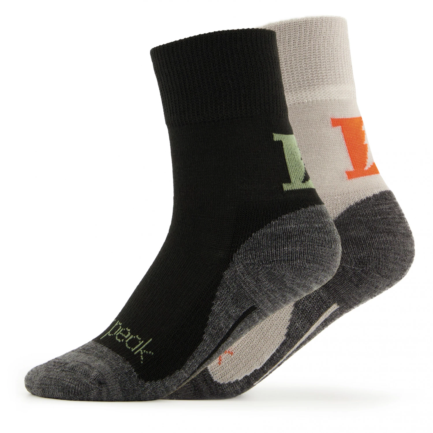 Heber Peak - Kid's EvergreenHe. Hiking Crew Socks 2-Pack - Chaussettes De Randonnée 6 Heber Peak - Kid's EvergreenHe. Hiking Crew Socks 2-Pack - Chaussettes De Randonnée – Image 4